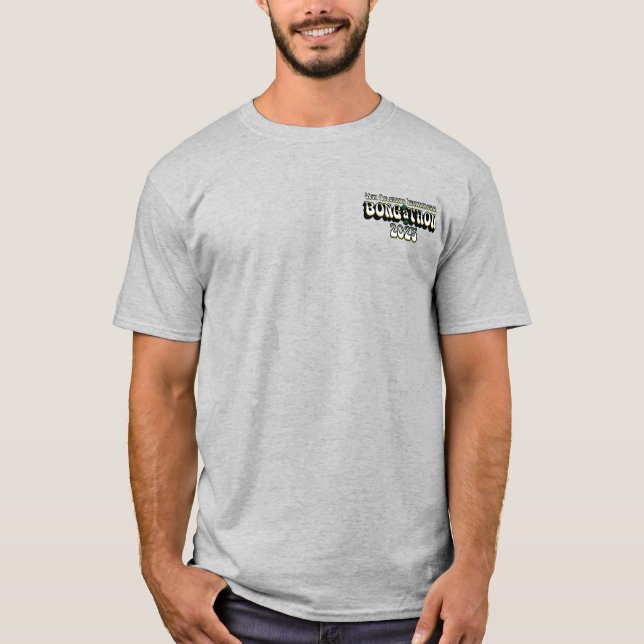 Camp Red Dragon 2025 B.A.T. Grey LT Chest T-Shirt (Front)