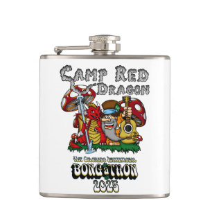 Camp Red Dragon 2025 B.A.T. Hip Flask