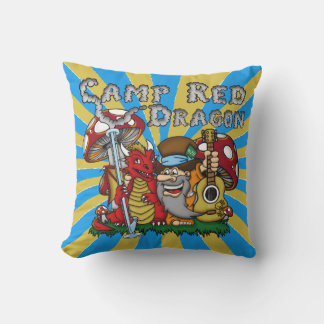 Camp Red Dragon 2025 B.A.T. Outdoor Throw Pillow