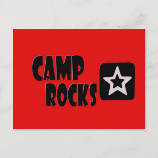 Camp Rocks (Red & Black) Postcard