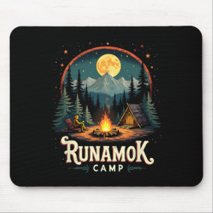 Camp Runamok Funny Camping Cabin Outdoor Adventure Mouse Pad
