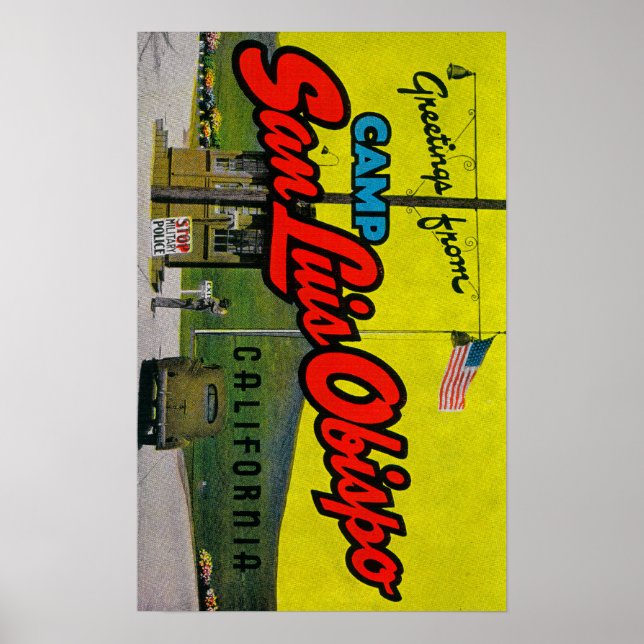 Camp San Luis Obispo, California Poster (Front)