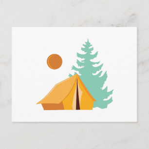 Camp Scene Postcard