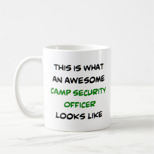 camp security officer, awesome coffee mug