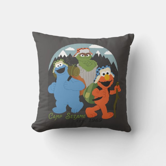 Camp Sesame Street EST. 1969 Cushion (Front)