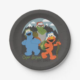 Camp Sesame Street EST. 1969 Paper Plate