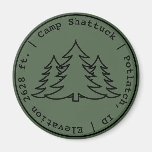 Camp Shattuck - Stamp Logo - Magnet