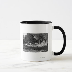 Camp Sherman, Oregon view of Rogers Cabins Mug