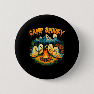 Camp Spooky Summerween Summer Halloween Cute Ghost 6 Cm Round Badge