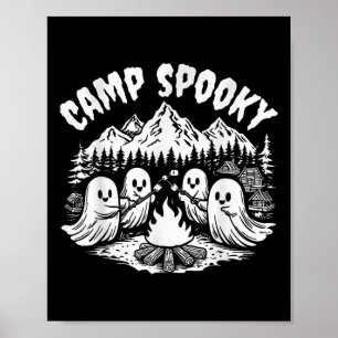 Camp Spooky Summerween Summer Halloween Cute Ghost Poster