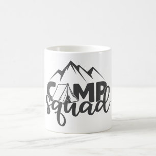 Camp Squad Cool Adventure Quote Campers Coffee Mug