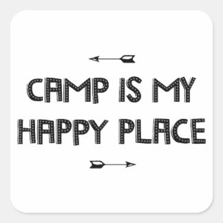 Camp Square Sticker