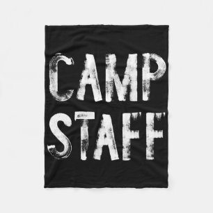 Camp Staff Counsellor Camping Fleece Blanket