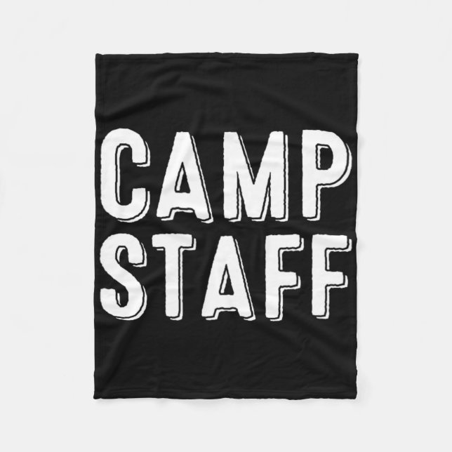 Camp Staff  Fleece Blanket (Front)