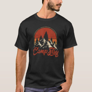 Camp Staff Outdoor Sunset Summer Camping T-Shirt