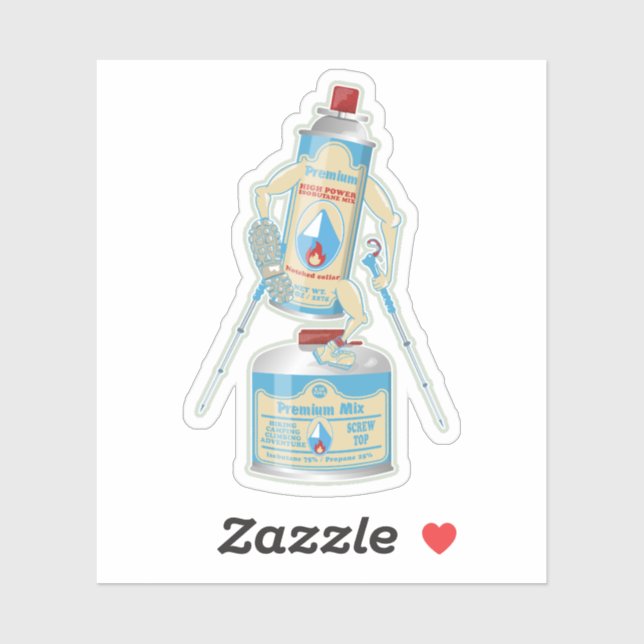 Camp stove gas canisters funny hiking (Sheet)