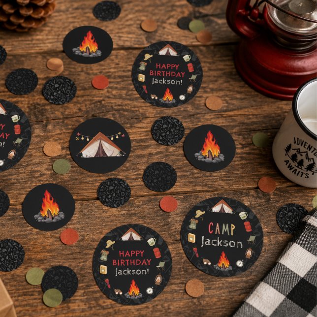 Camp Theme Birthday Party Confetti (Creator Uploaded)