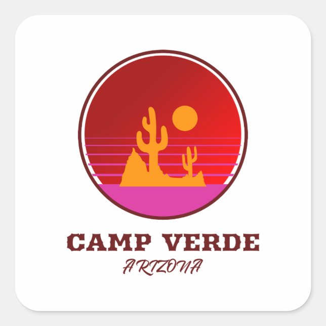 Camp Verde - Arizona Square Sticker (Front)