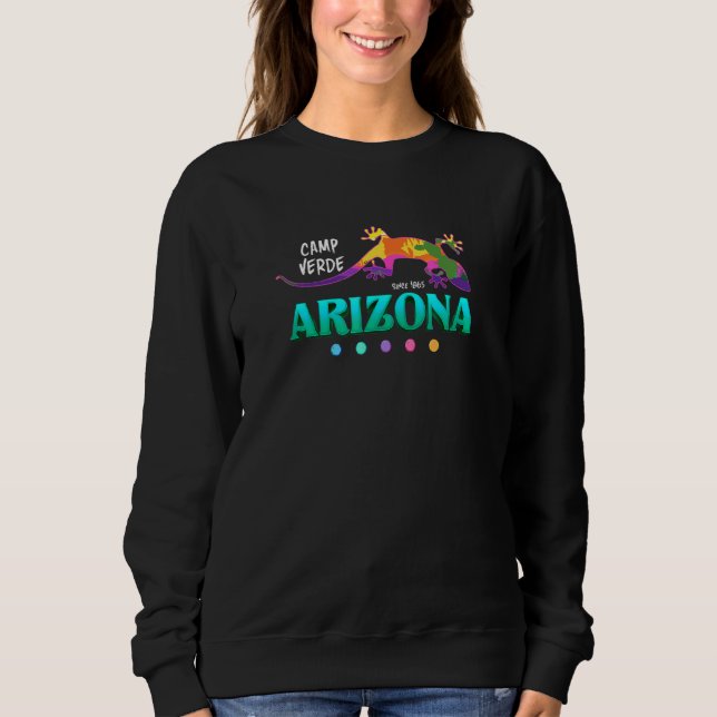 Camp Verde City Arizona Usa Desert Gecko Vacation  Sweatshirt (Front)