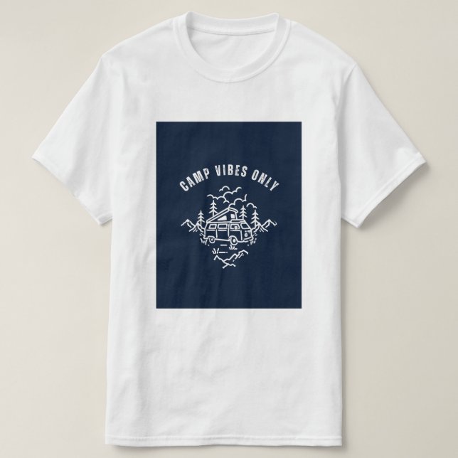 Camp vibes only design. T-Shirt (Design Front)