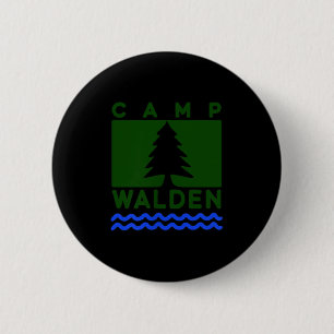 Camp Walden, Summer Camp Girls, Girls Summer Camp  6 Cm Round Badge