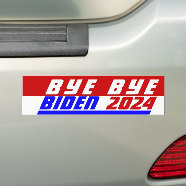 Campaign 2024 Bye Bye President Joe BIDEN Save USA Bumper Sticker (On Car)