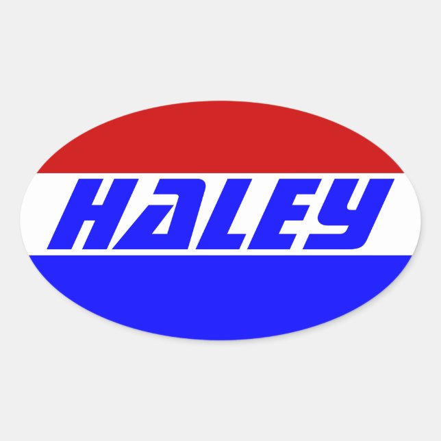Campaign 2024 election Next President Nikki Haley  Oval Sticker (Front)