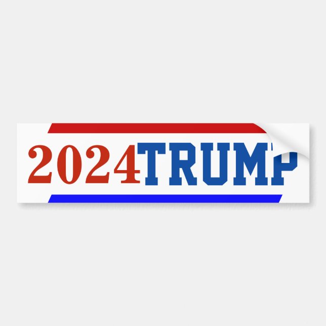 Campaign 2024 election President TRUMP Bumper Sticker (Front)