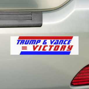 Campaign 2024 President TRUMP JD VANCE = VICTORY Bumper Sticker