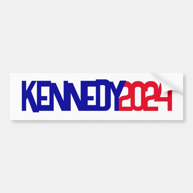 Campaign 2024 Robert Kennedy Jr RFK President Bump Bumper Sticker (Front)
