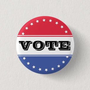 Campaign Election Vote Template 3 Cm Round Badge