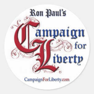 Campaign For Liberty Lapel Sticker RON PAUL