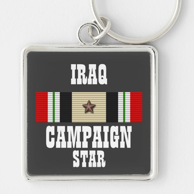 CAMPAIGN STAR / IRAQ VETERAN / KEY CHAIN (Front)