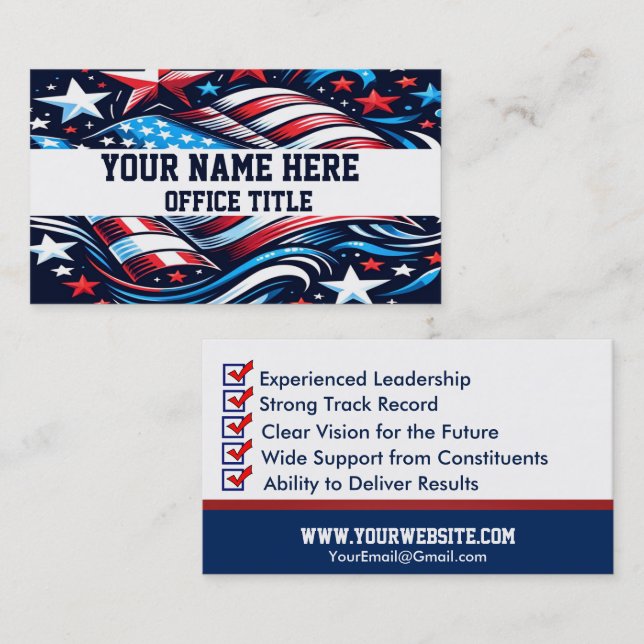 Campaign Template Business Card (Front/Back)