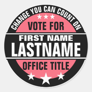 Campaign Template Classic Round Sticker