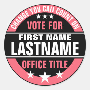 Campaign Template Classic Round Sticker