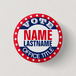 Campaign Template Custom Blank 3 Cm Round Badge