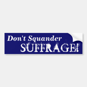 Campaign to Get Out The Vote Bumper Stickers stick