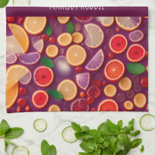 Campari Soda Colourful Pattern Tea Towel