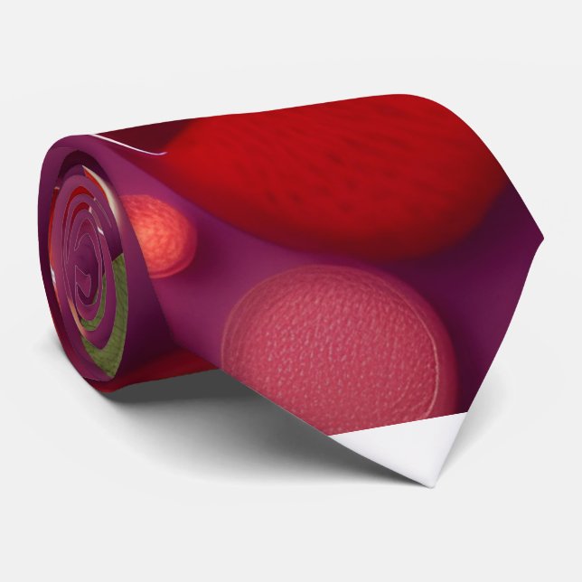 Campari Soda Grapefruit Colourful Pattern Tie (Rolled)