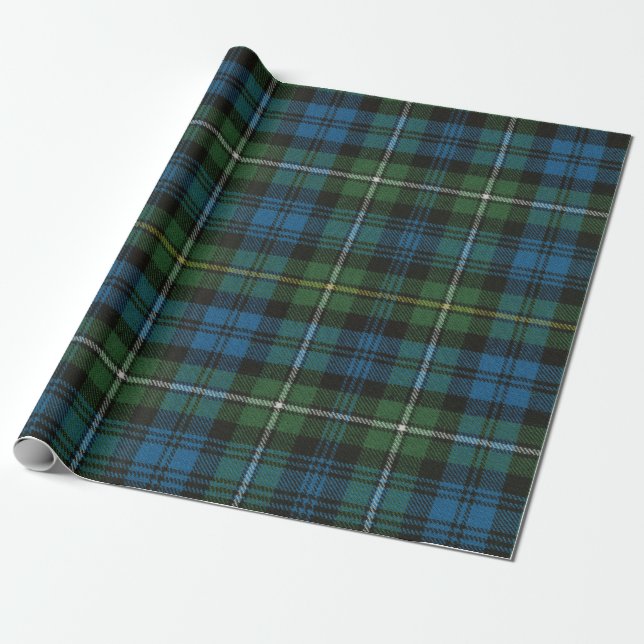 Campbell Argyll Ancient Scottish Tartan Wrapping Paper (Unrolled)