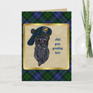Campbell Badge & Tartan Personalised Card