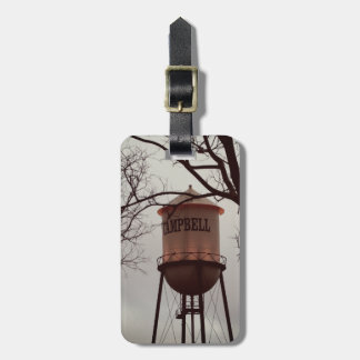 Campbell CA Water Tower Luggage Tag