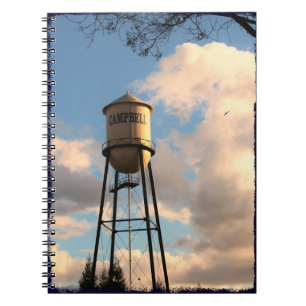 Campbell CA Water Tower Spiral Notebook
