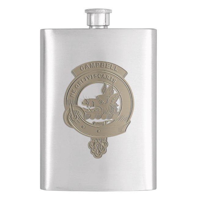 Campbell Clan Badge Classic Flask (Front)