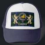Campbell Clan Badge & Tartan Trucker Hat<br><div class="desc">Just one more trucker hat to add to your collection! The hat above sports Campbell clan badge,  rampant lions and tartan background. Wear to highland games,  Celtic festivals,  family reunions or around town. Show everyone who you are! Proud to be Scottish!</div>