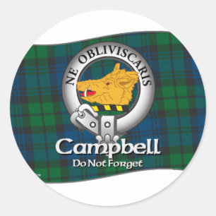 Campbell Clan Classic Round Sticker