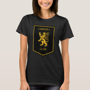 Campbell Clan Scottish Lion Badge T-Shirt