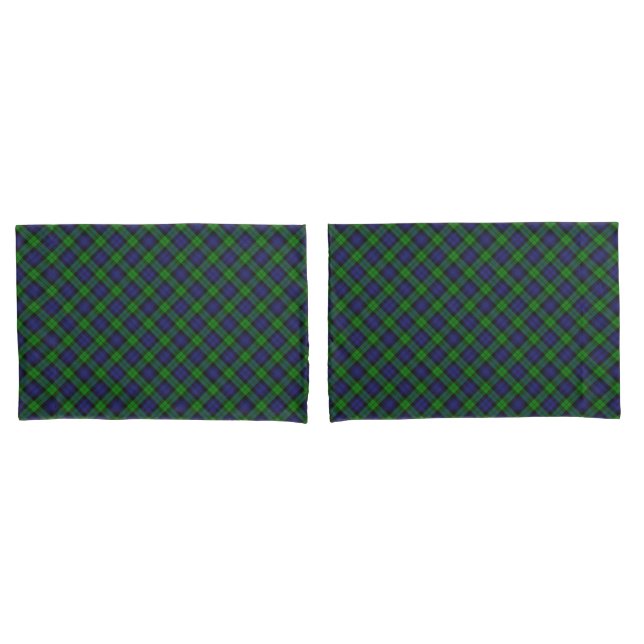 Campbell Clan Tartan Plaid Black Watch Pillowcase (Front-Set)