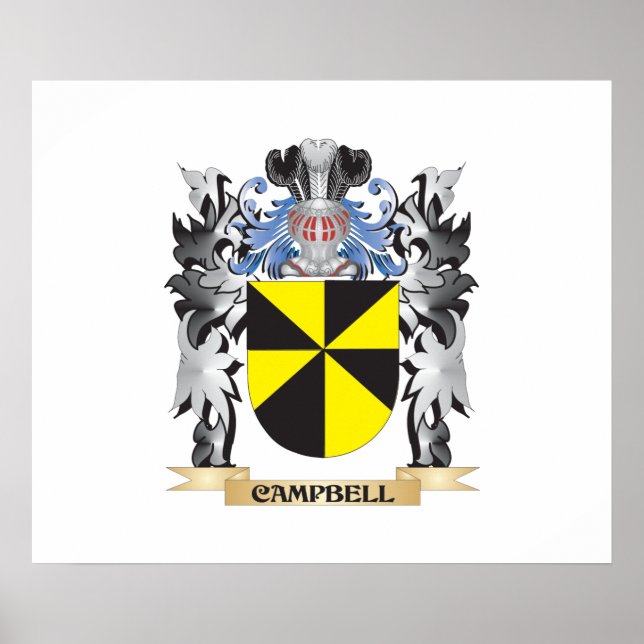 Campbell Coat of Arms - Family Crest Poster (Front)